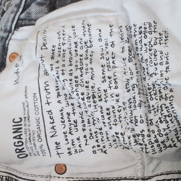 Nudie Jeans Co Steady Eddie ii Unisex Jeans size 26x30 NEW - Picture 14 of 14